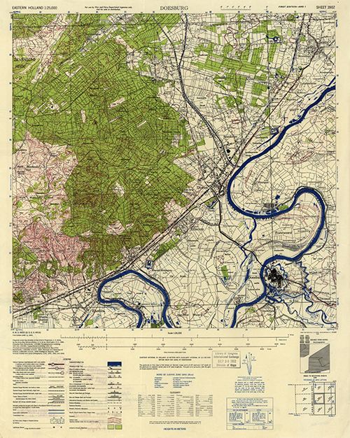 GSGS 4427 1:25,000 Doesberg Sheet 3902