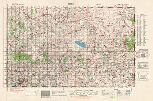 GSGS 4250 1:50,000 Sizun Sheet 3G3