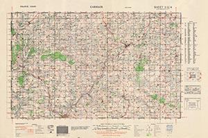 GSGS 4250 1:50,000 Carhaix Sheet 3G4