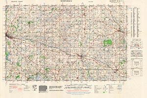 GSGS 4250 1:50,000 Rosporden Sheet 3H1