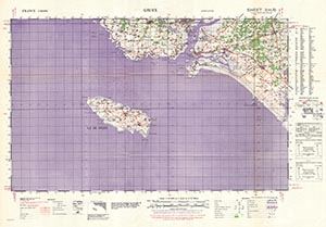 GSGS 4250 1:50,000 Groix v2 Sheet 3H6