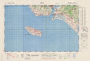 GSGS 4250 1:50,000 Groix Sheet 3H6
