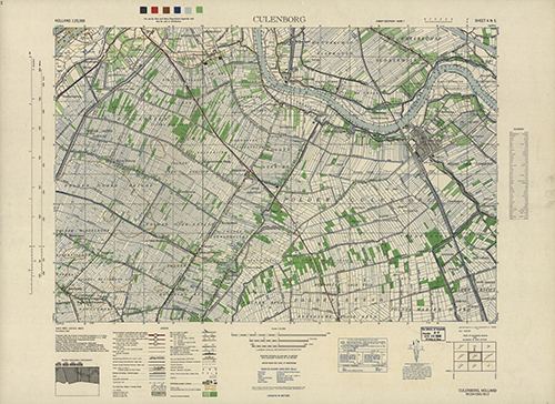 GSGS 4427 1:25,000 Culenborg Sheet 4 NE