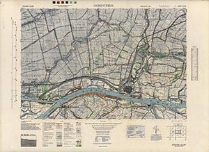 GSGS 4427 1:25,000 Gorinchem Sheet 4 SW