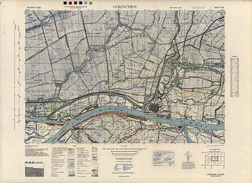 GSGS 4427 1:25,000 Gorinchem Sheet 4 SW
