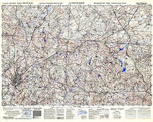 GSGS 4347 1:25,000 La Ferte Mace Sheet 40/10 SW (UTM Grid)