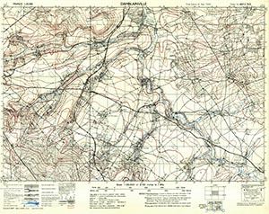 GSGS 4347 1:25,000 Damlainville Sheet 40/12 NE