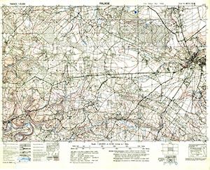 GSGS 4347 1:25,000 Falaise Sheet 40/12 NW
