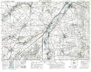 GSGS 4347 1:25,000 St Pierre Sheet 40/14 SE