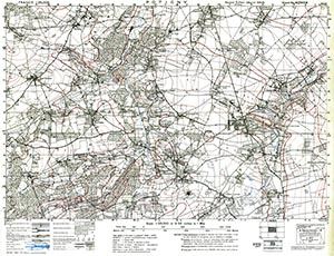 GSGS 4347 1:25,000 Potigny Sheet 40/14 SW