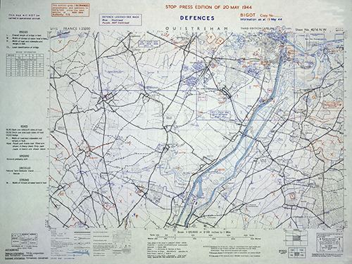 GSGS 4347 1:25,000 Ouistreham 40/16 NW