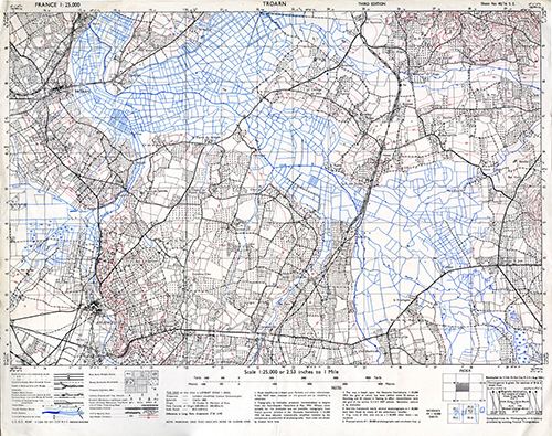 GSGS 4347 1:25,000 Troarn v2 Sheet 40/16 SE