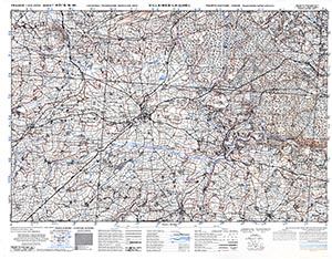 GSGS 4347 1:25,000 Villaines la Juhel Sheet 40/06 NW (UTM Grid)