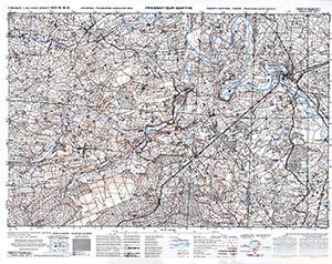 GSGS 4347 1:25,000 Fresnay sur Sarthe Sheet 40/06 SE (UTM Grid)