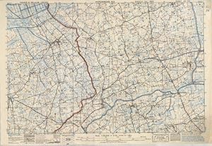 GSGS 4041 1:25,000 Poperinghe NE Sheet 40 NE