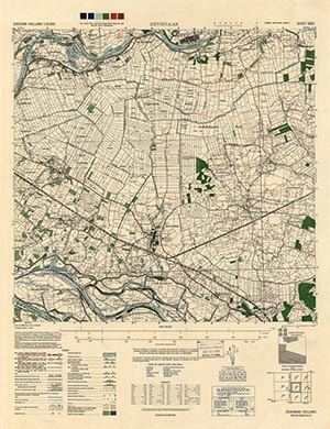 GSGS 4427 1:25,000 Zevenaar Sheet 4002