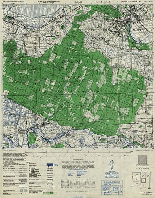 GSGS 4427 1:25,000 Cleve Sheet 4202