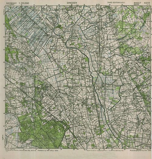 GSGS 4414 1:25,000 Dingden Sheet 4205