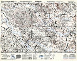 GSGS 4347 1:25,000 Almeneches Sheet 43/10 NW (UTM Grid)