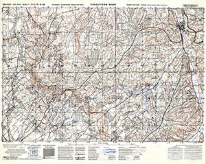 GSGS 4347 1:25,000 Vimoutiers West Sheet 43/12 NW (UTM Grid)