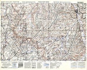 Browse GSGS 4347 1:25,000 Vimoutiers West Sheet 43/12 NW (UTM Grid)