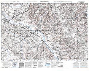 GSGS 4347 1:25,000 Grandchamp Sheet 43/14 NW (UTM Grid)