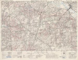 GSGS 4347 1:25,000 Beaumont en Auge v2 Sheet 43/16 NW