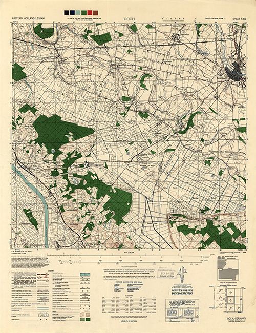 GSGS 4427 1:25,000 Goch Sheet 4302