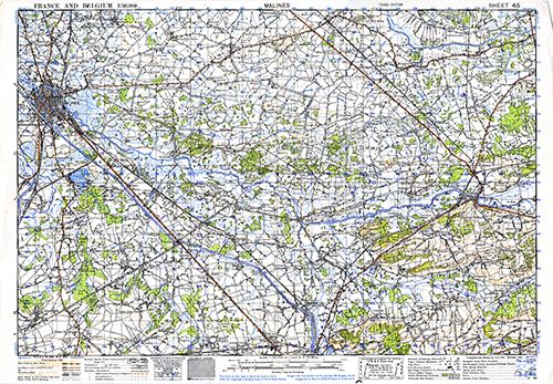 GSGS 4040 1:50,000 Malines Sheet 45