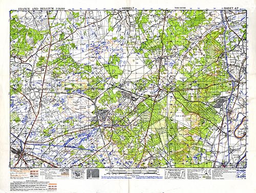 GSGS 4040 1:50,000 Hasselt Sheet 47