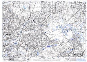 GSGS 4041 1:25,000 Hasselt NW Sheet 47 NW