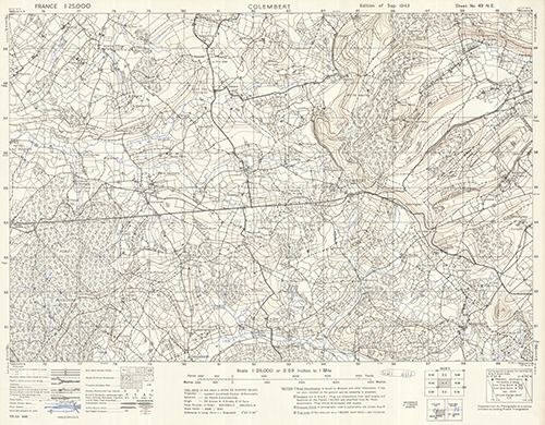 GSGS 4041 1:25,000 Colembert Sheet 49 NE