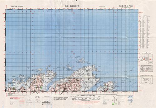 GSGS 4250 1:50,000 Ile Brehat Sheet 4F3