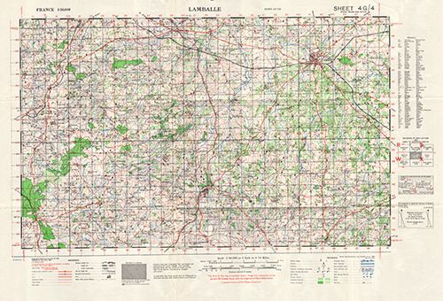 GSGS 4250 1:50,000 Lamballe Sheet 4G4