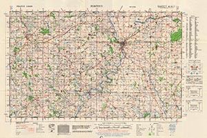 GSGS 4250 1:50,000 Pontivy Sheet 4H1