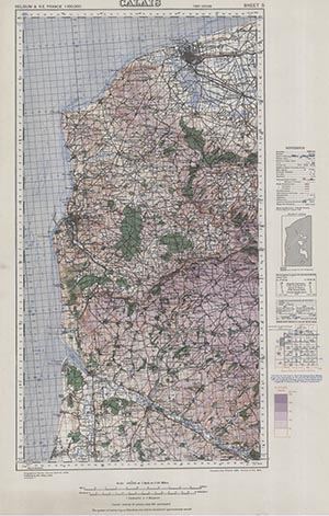GSGS 4336 1:100,000 Calais Sheet 5