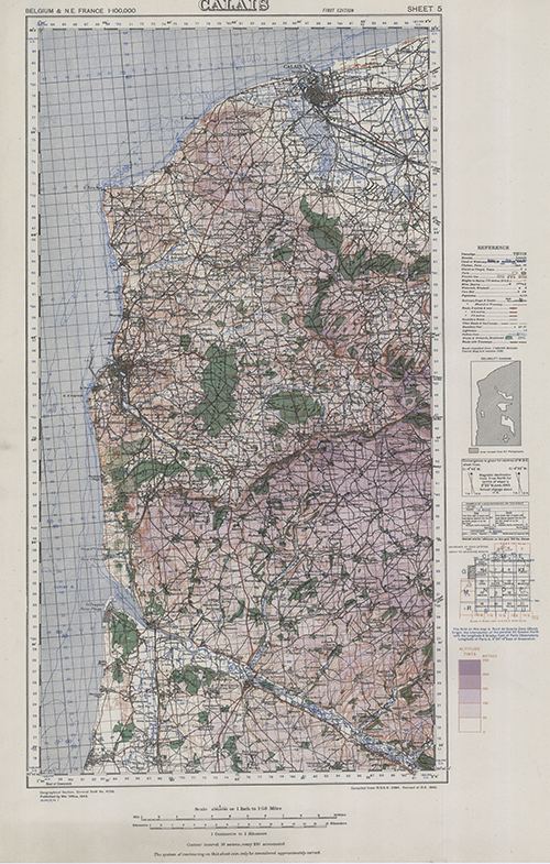 GSGS 4336 1:100,000 Calais Sheet 5