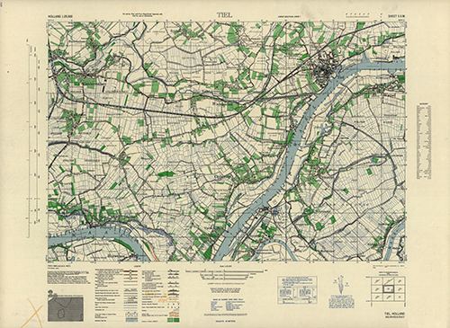 GSGS 4427 1:25,000 Tiel Sheet 5 SW