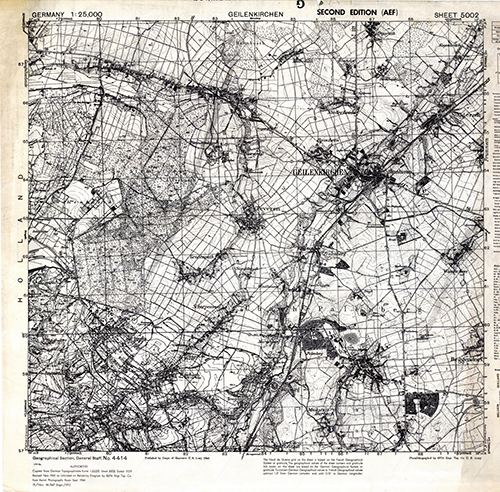 GSGS 4414 1:25,000 Geilenkirchen Sheet 5002