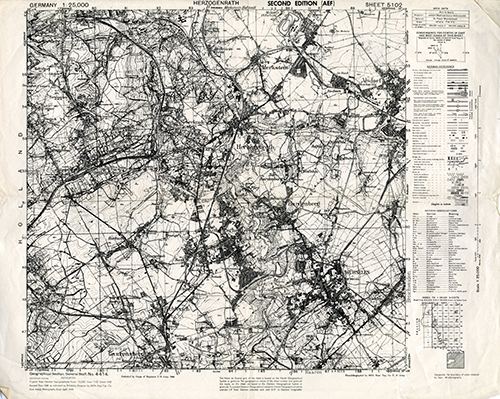 GSGS 4414 1:25,000 Herzogenrath Sheet 5102