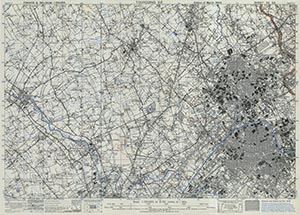 GSGS 4041 1:25,000 Tourcoing Sheet 52 SE