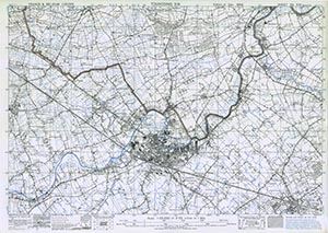 GSGS 4041 1:25,000 Tourcoing Sheet 52 SW