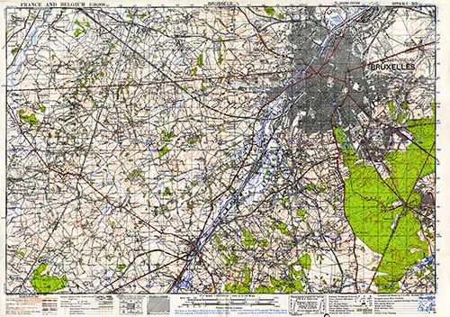 GSGS 4040 1:50,000 Brussels Sheet 55