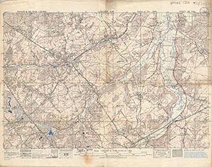 GSGS 4041 1:25,000 Louvain SW Sheet 56 SW