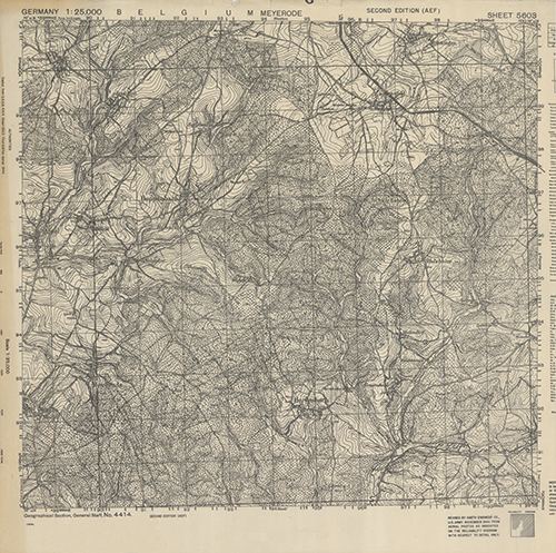GSGS 4414 1:25,000 Meyerode Sheet 5603