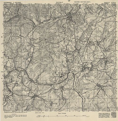 GSGS 4414 1:25,000 Bleiaf Sheet 5703