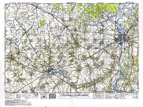 GSGS 4040 1:50,000 Maastricht Sheet 58
