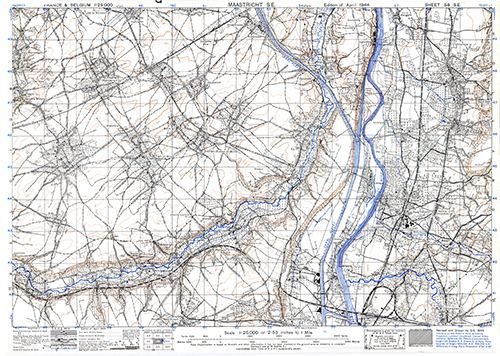 GSGS 4041 1:25,000 Maastricht SE Sheet 58 SE