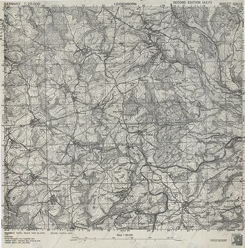 GSGS 4414 1:25,000 Leidenborn Sheet 5803