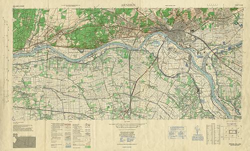 GSGS 4427 1:25,000 Arnhem Sheet 6 NW